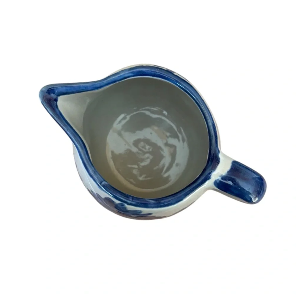 Louisville Stoneware Bachelor Button Cornflower Creamer Pitcher - Picture 8 of 8